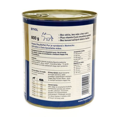 Happy Dog Büffel Pur 800 g