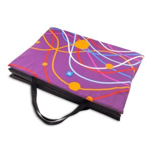 PROFIZOO Skladacie Plážové Molitanové Lehátko 130cm fialovo-žltá (bav)