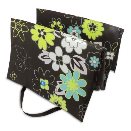 PROFIZOO Skladacie Plážové Molitanové Lehátko 172cm čierna kvietok (bav)
