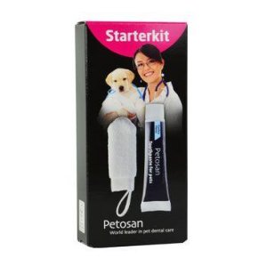 Petosan štartovacia sada kefka na prst + pasta 20g 1ks