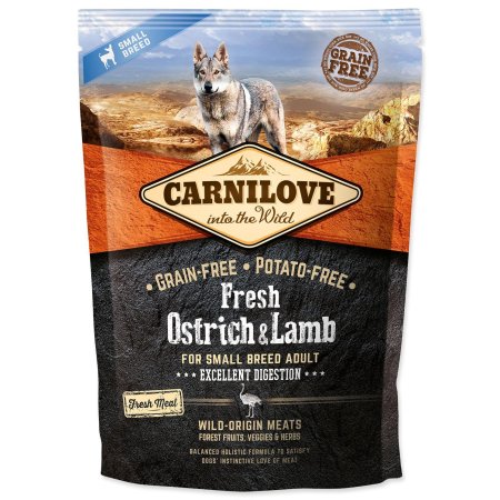 Carnilove Dog Fresh Ostrich & Lamb pre Small Breed 1,5kg