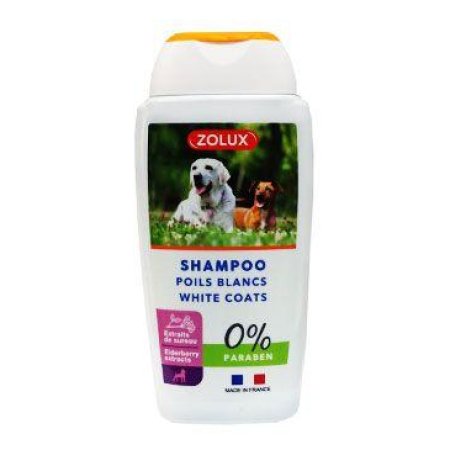 Šampón na bielu srsť pre psov 250ml Zolux new