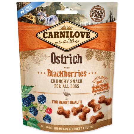 Carnilove Dog Crunchy Snack Ostrich & Blackberries 200g