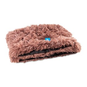 PROFIZOO Deka dvojvrstvová 80 x 60 cm Long hnedá/čierna S (Plys)