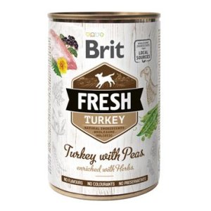 Brit Dog Fresh konz Turkey with Peas 400g