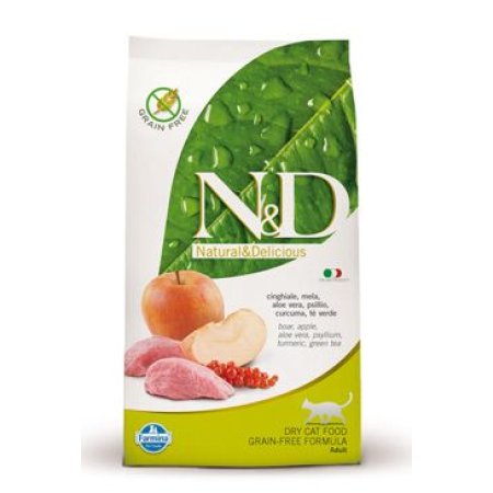N&D PRIME CAT Adult Boar & Apple 1,5kg
