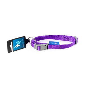 PROFIZOO Obojok popruh JEDNOBAREVNÝ (15mm x 25 – 35 cm) fialová