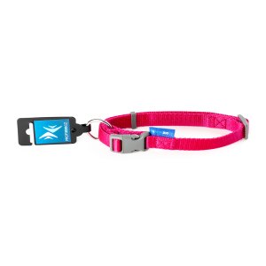PROFIZOO Obojok popruh JEDNOBAREVNÝ (20mm x 38 – 60 cm) fuchsie
