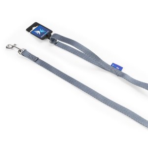 PROFIZOO Vodítko popruh JEDNOBAREVNÉ (15mm x 150cm) sivá