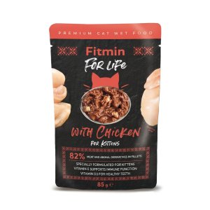 Fitmin For Life cat pouch kitten kuracie 85g