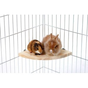 Karlie drevené poschodie/sedadlo do klietky pre hlodavce, 22x22x1, 8cm