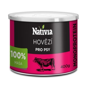 Nativia Konzerva hovädzia svalovina 400 g