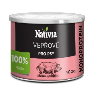 Nativia Konzerva bravčová svalovina 400 g
