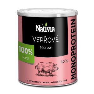 Nativia Konzerva bravčová svalovina 800 g