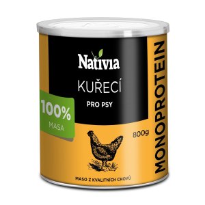 Nativia Konzerva kuracia svalovina 800 g