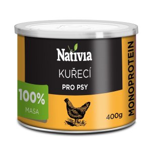 Nativia Konzerva kuracia svalovina 400 g
