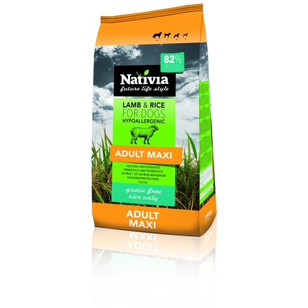 Nativia Lamb & Rice Adult maxi 15 kg