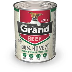 GRAND deluxe 100% Hovädzie Adult 820 g