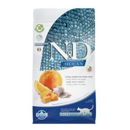 N&D OCEAN CAT Adult Herring, Pumpkin & Orange 1,5kg