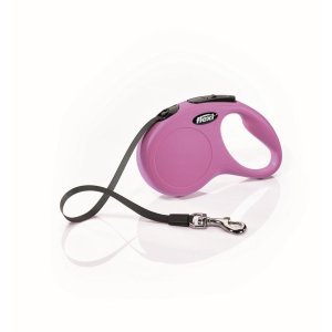 Vodítko Flexi New Classic S opasok 5m/15kg ružová