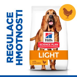 Hill’s Science Plan Light granule pre stredné staršie psy s kuracím 14 kg