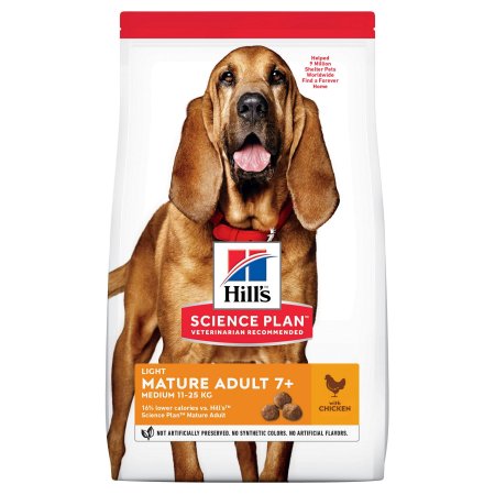 Hill’s Science Plan Canine Mature Adult 7+ Light Medium Chicken 14 kg
