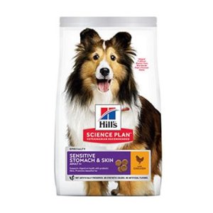 Hill’s Science Plan Sensitive Stomach & Skin pre dospelých psov s kuracím 14 kg