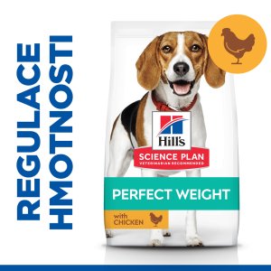 Hill’s Science Plan Perfect Weight pre stredné dospelé psy s kuracím 12 kg