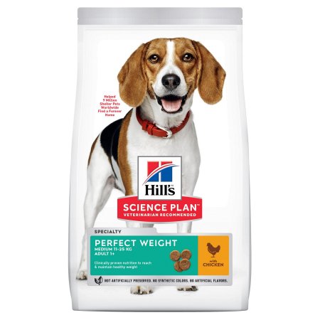 Hill’s Science Plan Canine Adult Perfect Weight Medium Chicken 12 kg
