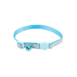 Obojok mačka SHINY nylon modrý 10mm/30cm Zolux
