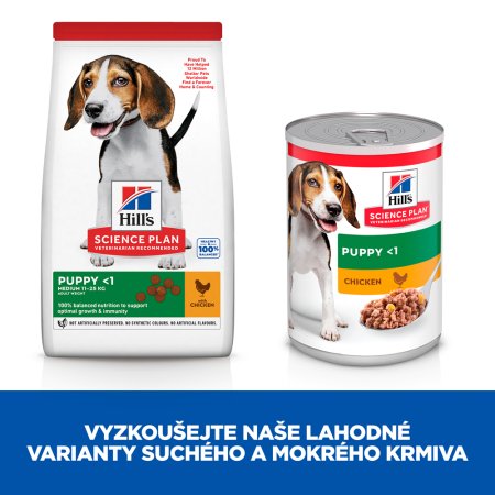 Hill’s Science Plan granule pre šteňatá stredných plemien s kuracím 14 kg