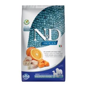 N&D OCEAN DOG Adult M/L Codfish & Pumpkin & Orang 2,5kg