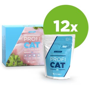 PROFICAT vrecko kúsky s králičím v omáčke 12x100g