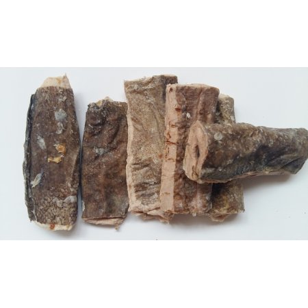 Plátky z tresčej kože plnené rybím mäsom 250g