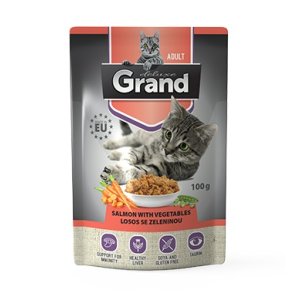 GRAND deluxe vrecko losos so zeleninou 100 g
