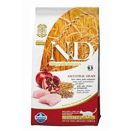 N&D Low Grain CAT Neutered Chicken & Pomegranate 10kg