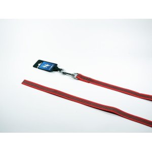 PROFIZOO Stopovacia šnúra pogumovaná s karabínou (20mm x 1000cm) červená
