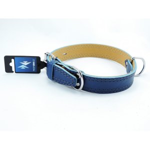 PROFIZOO Obojok HERRY obšitý (35mm x 60cm) modrá