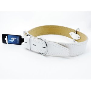 PROFIZOO Obojok HERRY obšitý (45mm x 80cm) biela