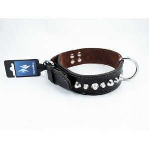 PROFIZOO Obojok MOLOSS, kužeľa 1r. (40mm x 50cm) čierna