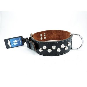 PROFIZOO Obojok MOLOSS, kužeľa 2ř. (50mm x 55cm) čierna