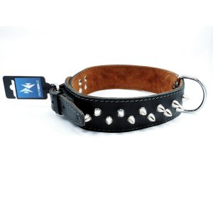 PROFIZOO Obojok MOLOSS, ostne 2ř. (50mm x 60cm) čierna