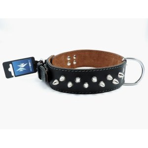 PROFIZOO Obojok MOLOSS, ostne 2ř. (50mm x 65cm) čierna