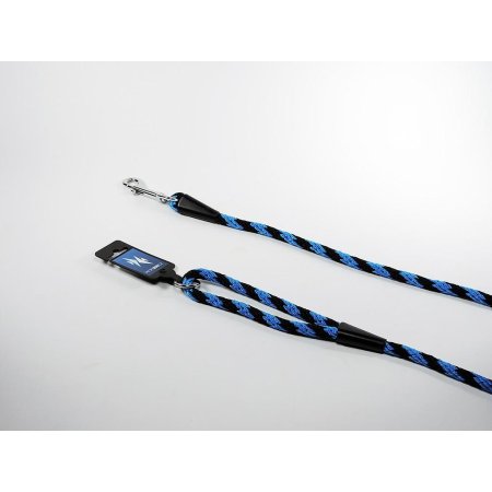 PROFIZOO Vodítko lano ŠPIRÁLA (10mm x 150cm) čierno-modrá