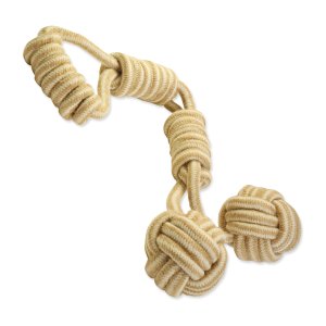 Preťahovadlo DOG FANTASY Juta madlo + 2 lopty 60 cm