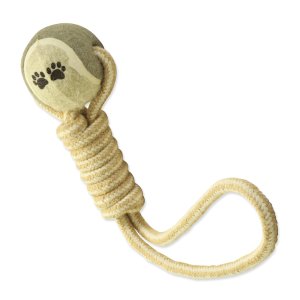 Preťahovadlo DOG FANTASY Juta tenisák hádzací 34 cm