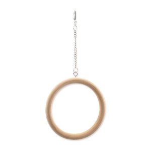 Hojdačka BIRD JEWEL drevo kruh 15cm