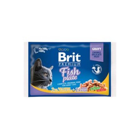 Brit Premium Cat Fish Plate 4 x 100g