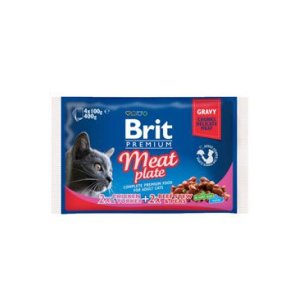 Brit Premium Cat Meat Plate 4 x 100g