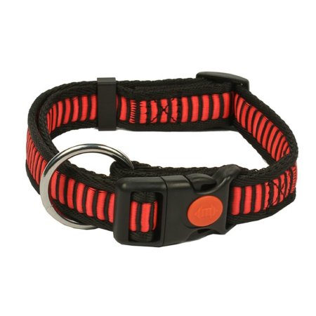 PROFIZOO Obojok popruh REBRÍK (25mm x 40-66cm) červená